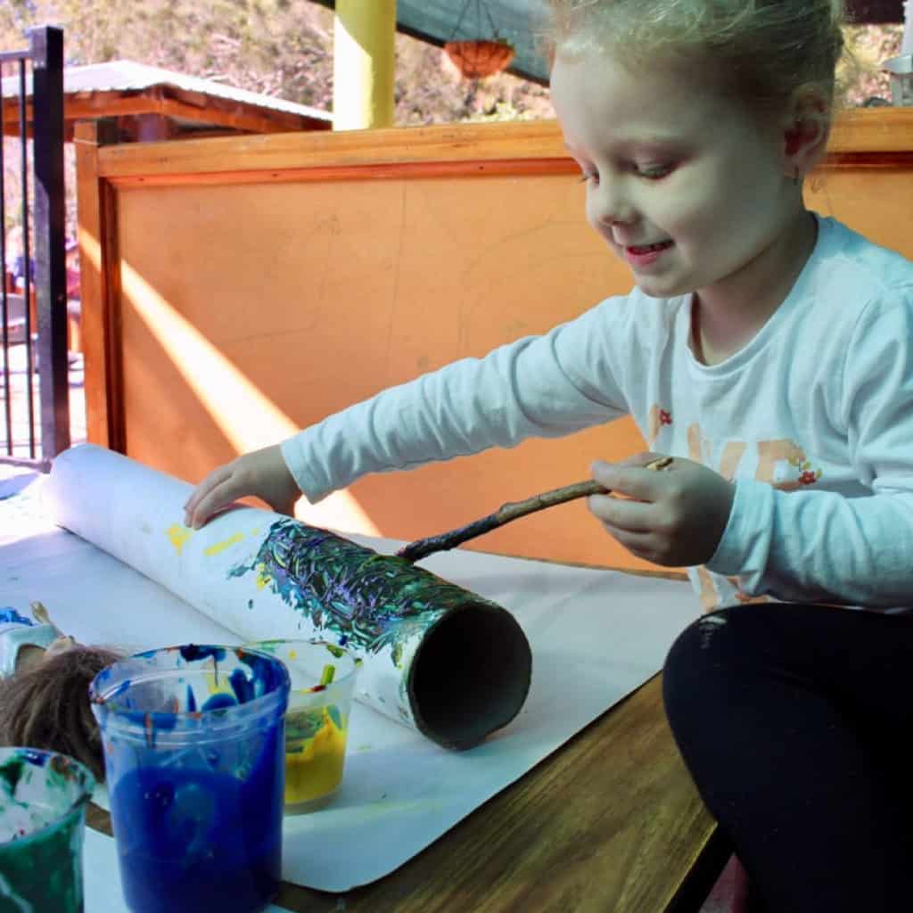 Child Painting at Childcare |Birkdale Kindy Program
