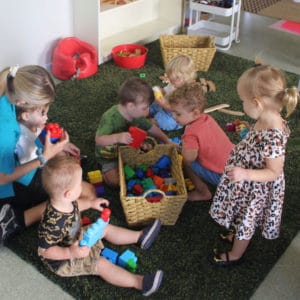 Children Building Blocks at Perfect Start Mary Street